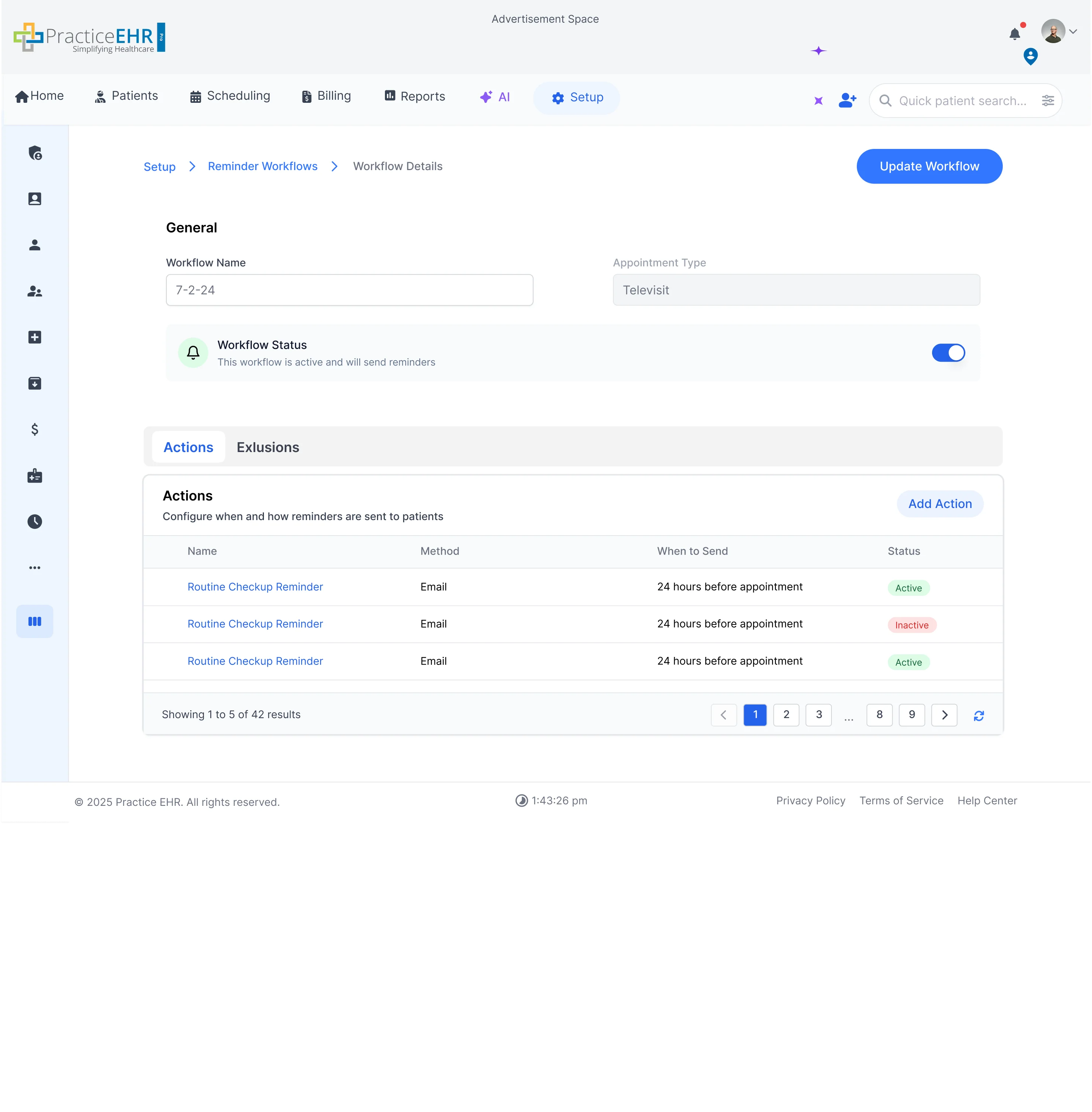 Workflow details Actions image